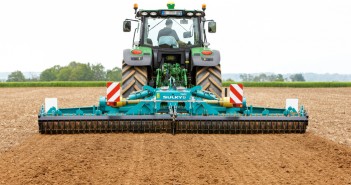 Sulky UK showcases folding power harrows at Cereals 2019 Cultiline HRW folding power harrows working .jpg
