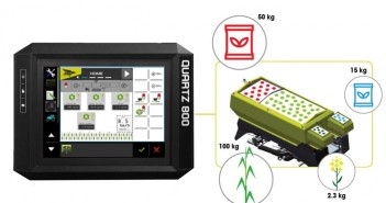 Sky Agriculture launches new electronic options, ISObus ready control and adds a fourth hopper to EasyDrill and MaxiDrill ranges QUARTZ 800 4 Hopper