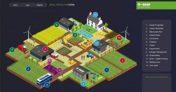Visitors invited to drive around the BASF Virtual Farm to collect BASIS points BASF virtual farm