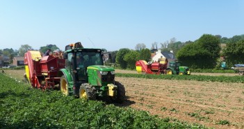 The Jersey Royal Company recognised as Centre of Excellence for sustainable farming Harvesting_2 harvesters