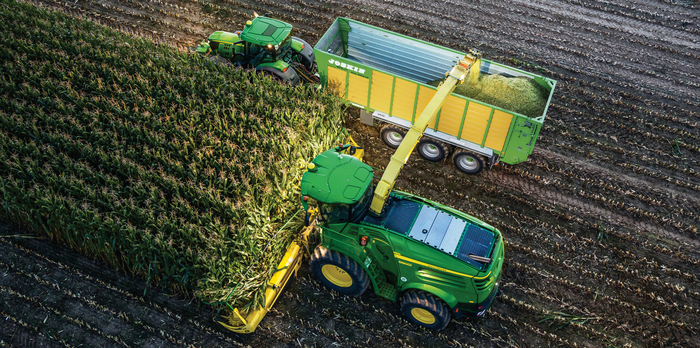 Tractors and forage harvesters take the lead