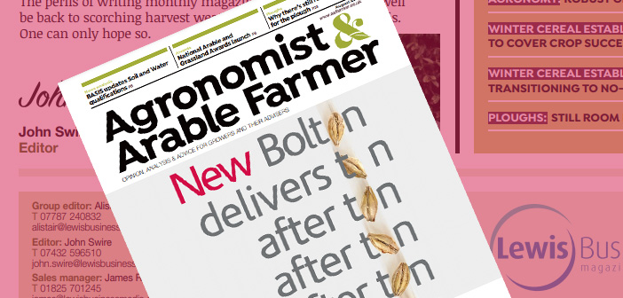 Agronomist & Arable Farmer August 2021