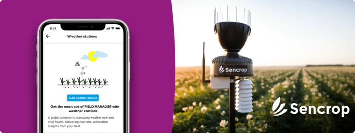 xarvio® Field Manager expands weather station connectivity with integration of METOS by Pessl Instruments and Sencrop