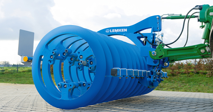 New Lemken front-mounted furrow press with true tracking