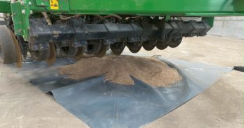 SeedSock from Spaldings makes drill and spreader emptying so much easier