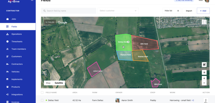Ag-drive releases new version of digital app for agricultural contractors and farmers