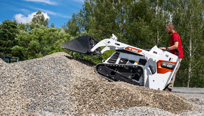 The new MT100 mini track loader from Bobcat