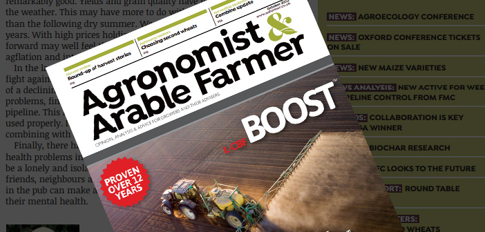 Agronomist & Arable Farmer October 2022