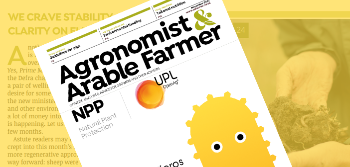 Agronomist & Arable Farmer November 2022