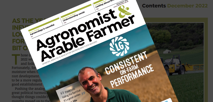 Agronomist & Arable Farmer December 2022