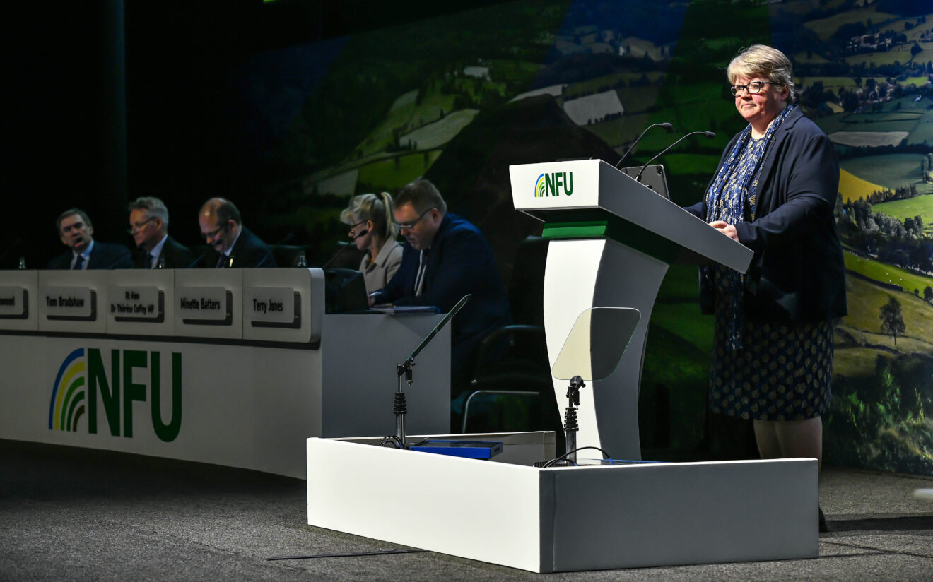 Therese Coffey sets out government commitment to the farming industry at NFU conference