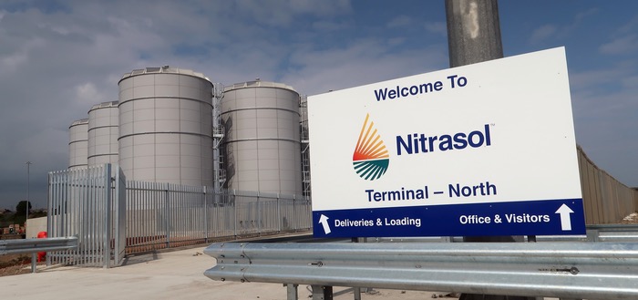Imports of liquid nitrogen fertiliser secured as deep-water terminal opens